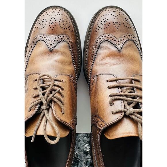 TODS BROWN WING TIP SHOES SIZE 7 UK / 8 USA MADE IN ITALY main image 11